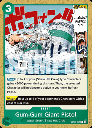 Gum-Gum Giant Pistol (EB02-021)⁣ - Anime 25th Collection⁣ (Common)⁣ [021]