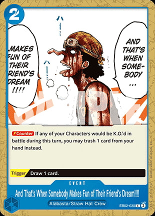 And That's When Somebody Makes Fun of Their Friend's Dream!!!! (EB02-030)⁣ - Anime 25th Collection⁣ (Common)⁣ [030]