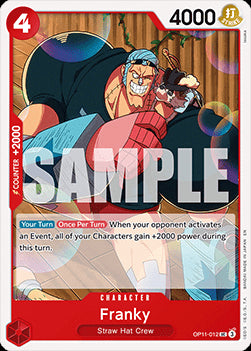 Franky (OP11-012)⁣ - A Fist of Divine Speed⁣ (Uncommon)⁣ [012]