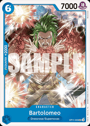 Bartolomeo (OP11-055)⁣ - A Fist of Divine Speed⁣ (Uncommon)⁣ [055]
