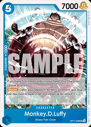 Monkey.D.Luffy (OP11-058)⁣ - A Fist of Divine Speed⁣ (Uncommon)⁣ [058]