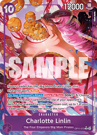 Charlotte Linlin (OP11-073) (V.2) - A Fist of Divine Speed (Alternate Art) [OP11-073]