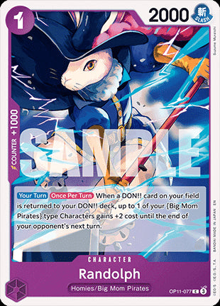 Randolph (OP11-077)⁣ - A Fist of Divine Speed⁣ (Common)⁣ [077]