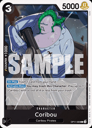 Coribou (OP11-086)⁣ - A Fist of Divine Speed⁣ (Common)⁣ [086]