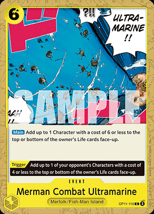 Merman Combat Ultramarine (OP11-116)⁣ - A Fist of Divine Speed⁣ (Common)⁣ [116]