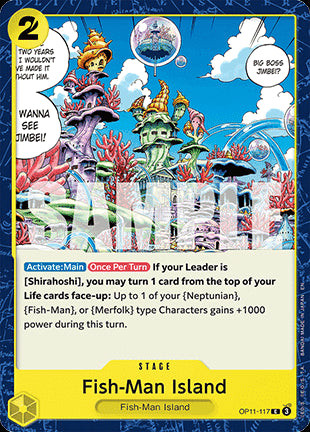 Fish-Man Island (OP11-117)⁣ - A Fist of Divine Speed⁣ (Common)⁣ [117]