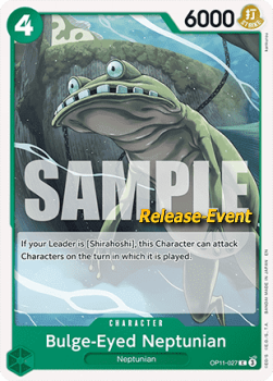 Bulge-Eyed Neptunian (OP11-027) - Promos: A Fist of Divine Speed (Common) [OP11P-027]