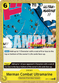 Merman Combat Ultramarine (OP11-116) - Promos: A Fist of Divine Speed (Common) [OP11P-116]