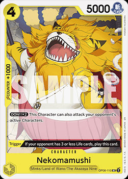 Nekomamushi (OP06-110) - Starter Deck: Green Yellow Yamato (Uncommon) [ST-28-OP06-110]