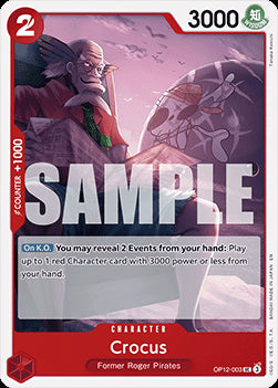 Crocus (OP12-003)⁣ - Legacy of the Master⁣ (Uncommon)⁣ [003]