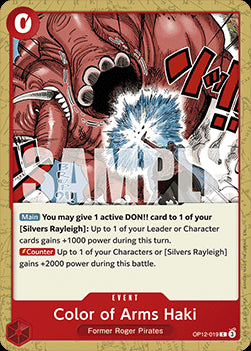 Color of Arms Haki (OP12-019)⁣ - Legacy of the Master⁣ (Common)⁣ [019]