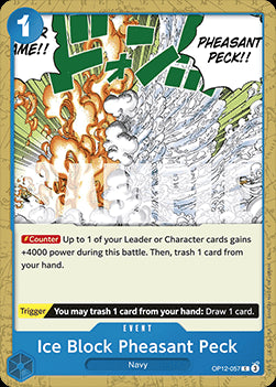 Ice Block Pheasant Peck (OP12-057)⁣ - Legacy of the Master⁣ (Common)⁣ [057]