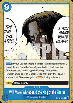 I Will Make Whitebeard the King of the Pirates (OP12-058)⁣ - Legacy of the Master⁣ (Common)⁣ [058]