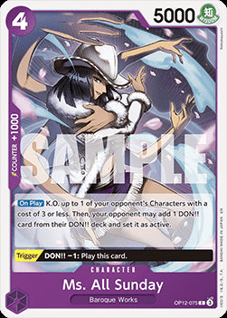 Ms. All Sunday (OP12-075)⁣ - Legacy of the Master⁣ (Common)⁣ [075]