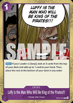 Luffy Is the Man Who Will Be King of the Pirates!!! (OP12-079)⁣ - Legacy of the Master⁣ (Rare)⁣ [079]
