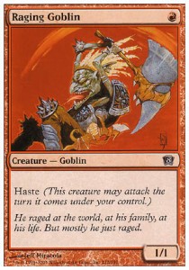 Raging Goblin⁣ - Eighth Edition⁣ (Common)⁣ [212]