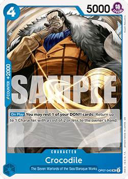 Crocodile (OP07-040) (V.1) - The Best Vol.2 (Uncommon) [PRB02-OP07-040]