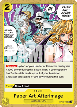 Paper Art Afterimage (OP13-115) - Carrying on his Will (Common) [OP13-115]