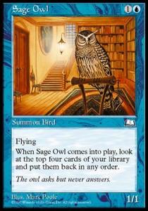 Sage Owl⁣ - Weatherlight⁣ (Common)