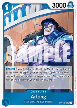 Arlong (OP14-042) (V.1) - The Azure Sea's Seven (Rare) [OP14-042]