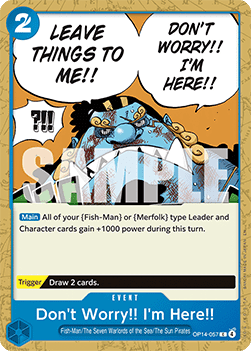 Don't Worry!! I'm Here!! (OP14-057) - The Azure Sea's Seven (Common) [OP14-057]