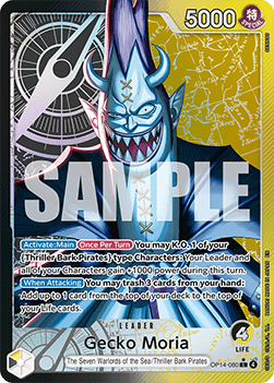 Gecko Moria (OP14-080) (V.2) - The Azure Sea's Seven (Alternate Art) [OP14-080]