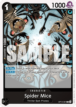 Spider Mice (OP14-081) - The Azure Sea's Seven (Common) [OP14-081]