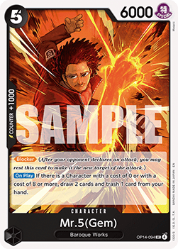 Mr.5(Gem) (OP14-094) - The Azure Sea's Seven (Uncommon) [OP14-094]