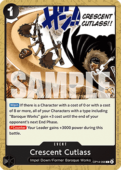 Crescent Cutlass (OP14-098) - The Azure Sea's Seven (Common) [OP14-098]