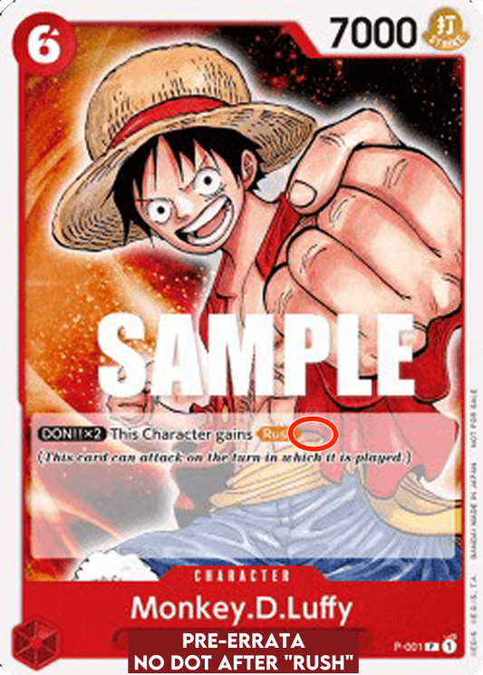 Monkey.D.Luffy (P-001) (V.6) - Promos (Promo) [P-001]