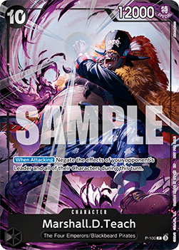 Marshall.D.Teach (P-100) (V.1) - Promos (Promo) [P-100ll]