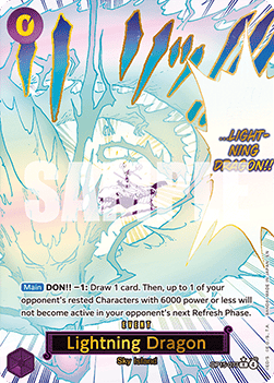 Lightning Dragon (OP15-077) (V.2) - Adventure on Kami’s Island (Alternate Art) [OP15-077]