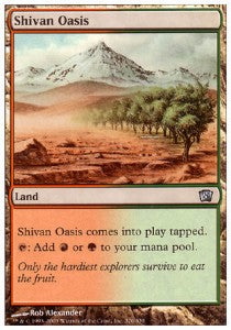 Shivan Oasis⁣ - Eighth Edition⁣ (Uncommon)⁣ [326]