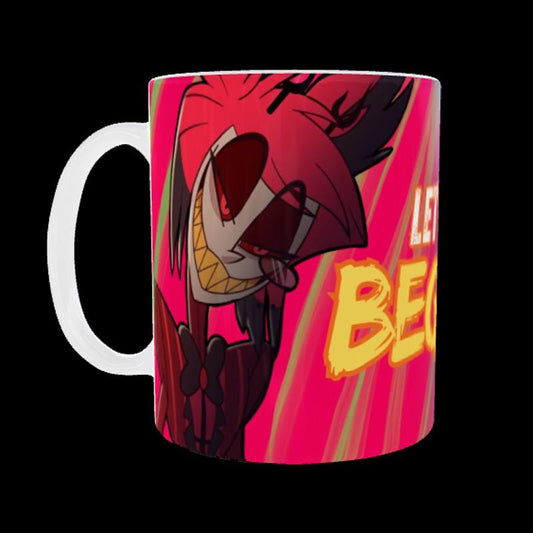 Hazbin Hotel Mug Alastor-Vox Let’s Begin