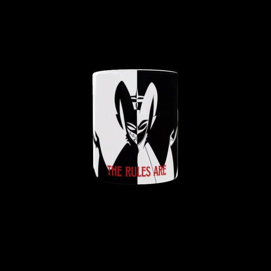 Hazbin Hotel Mug Adam The Rules Are Black And White