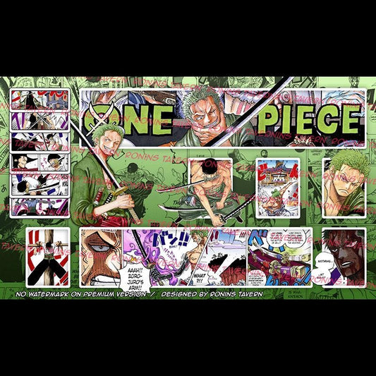 ONP TCG 1 Player Custom Zoro Green