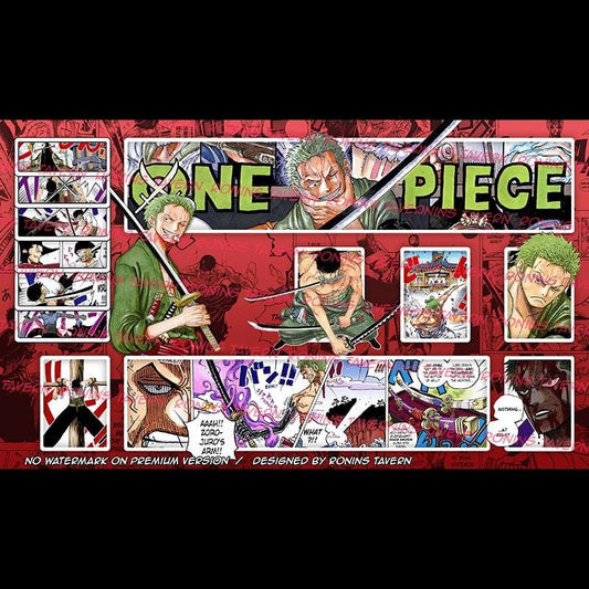 ONP TCG 1 Player Custom Zoro Red
