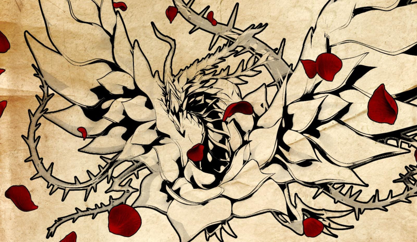 YGO TCG ClothMat Rose Dragon