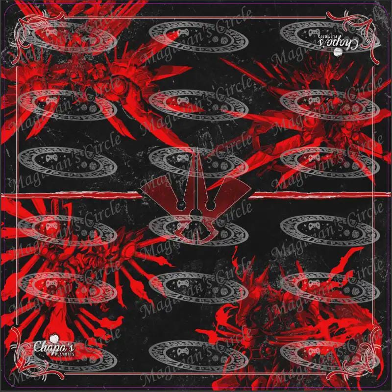 YGO TCG ClothMat Red Raptor