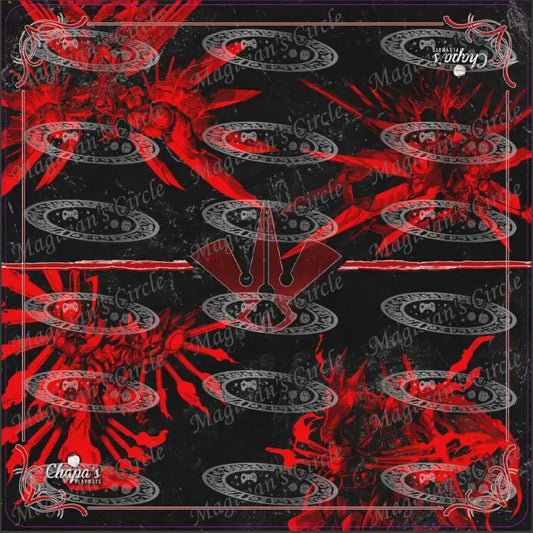 YGO TCG ClothMat Red Raptor