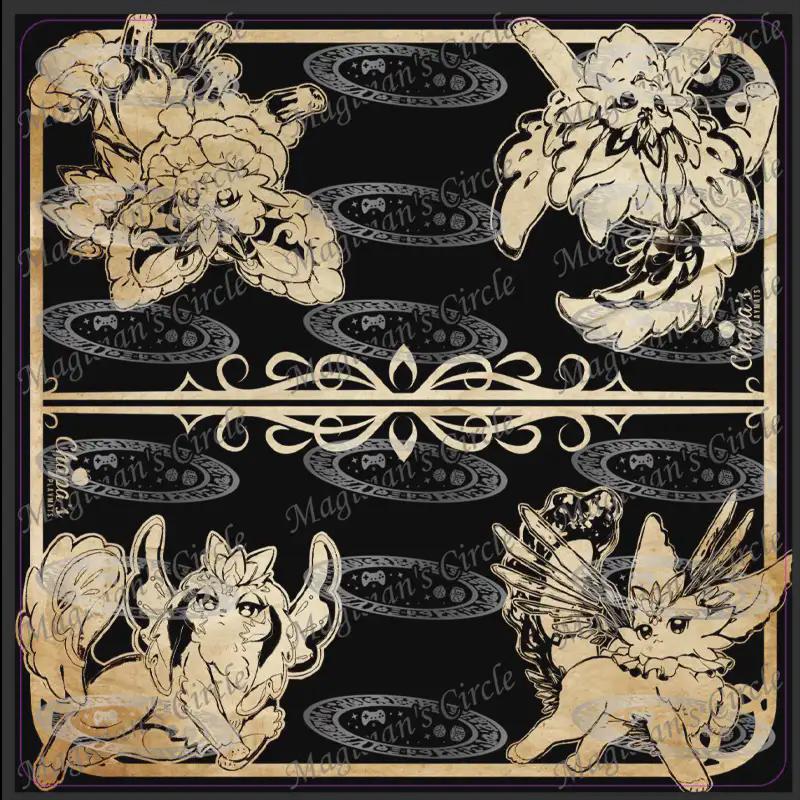 YGO TCG ClothMat Purr Cats