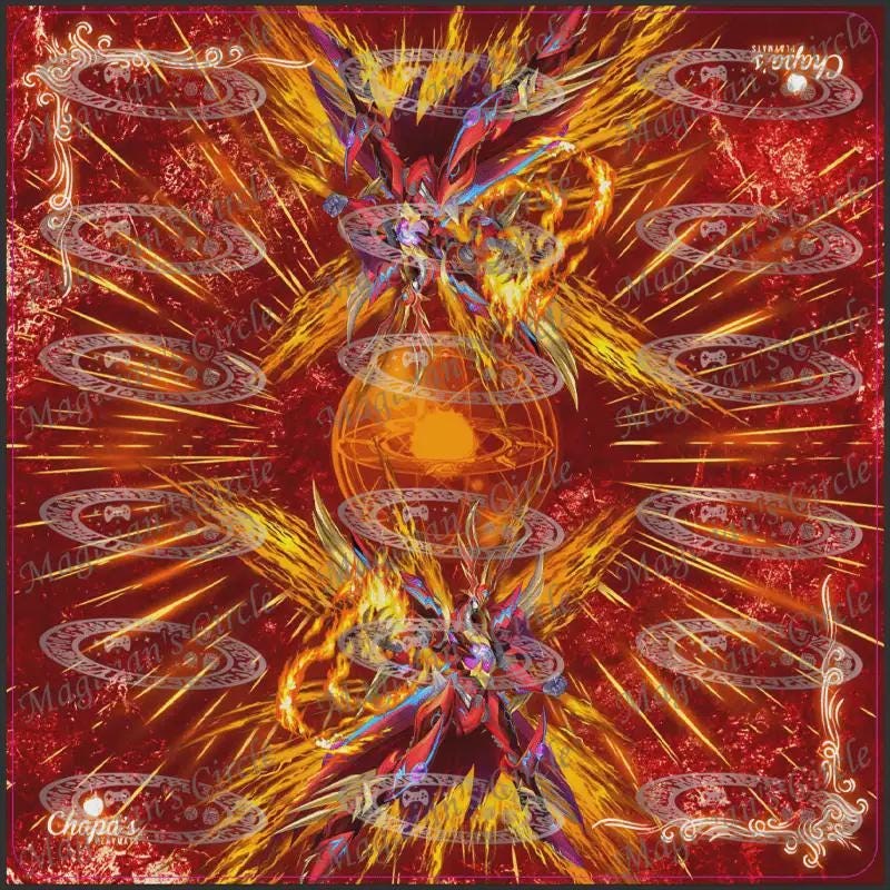 ClothMat for Any TCG Red Phoenix