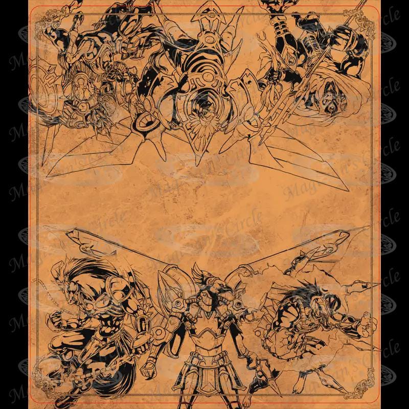 YGO TCG ClothMat Gladiators